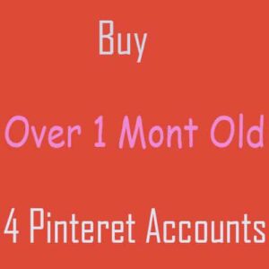 Over 1 Month Old 4 Pinterest Accounts