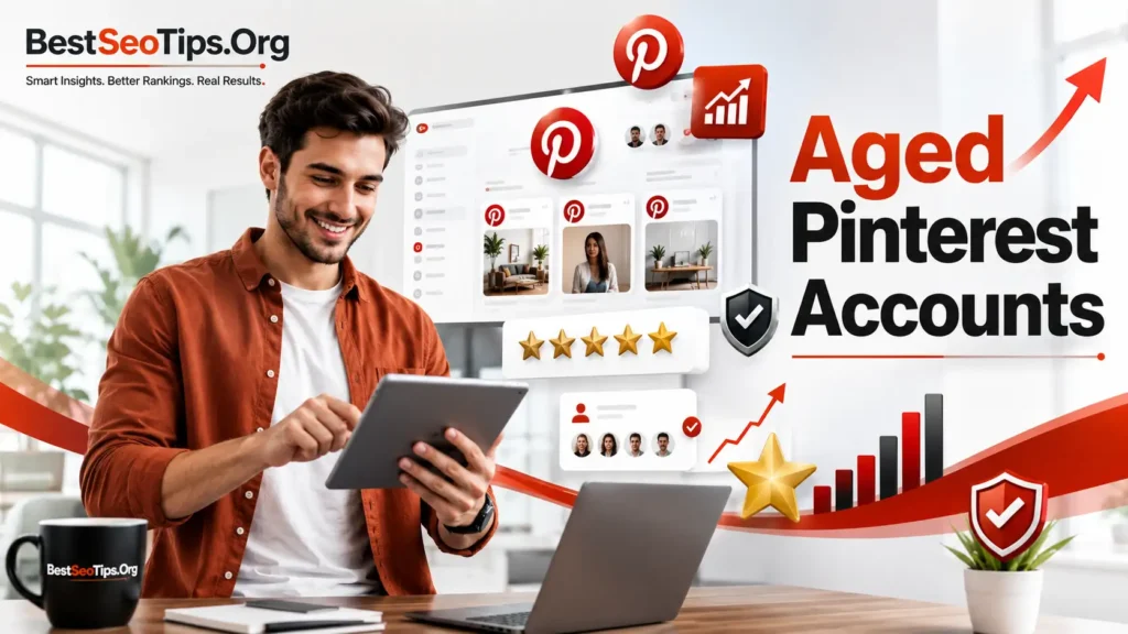 Buy aged and stable Pinterest accounts for traffic at BestSeoTips
