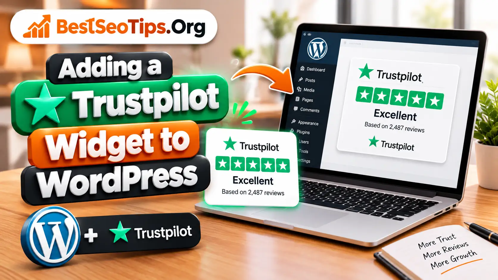 Adding a Trustpilot Widget to WordPress