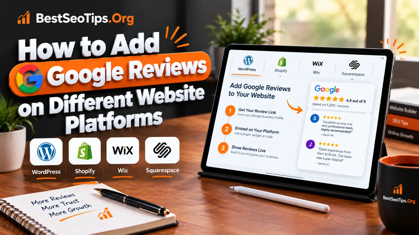 How to Add Google Reviews on Different Website Platforms