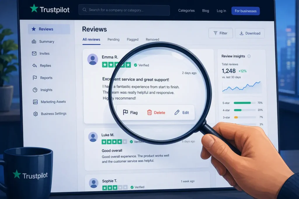 How to flag a Trustpilot review for investigation