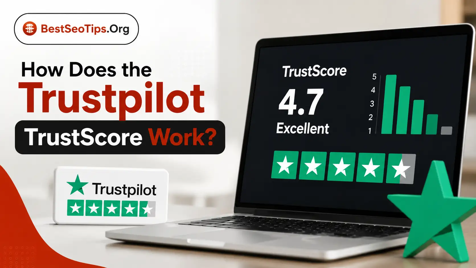 TrustScore and customer review analysis on an online review platform